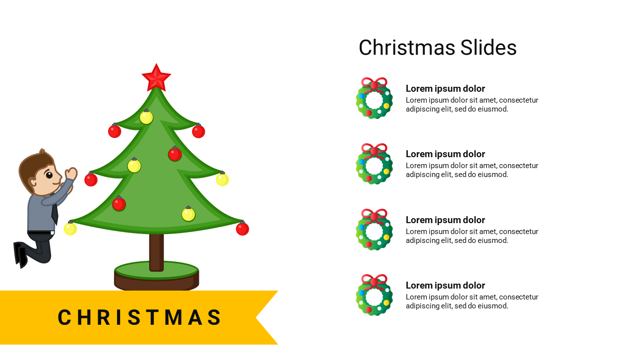 Free - Editable Animated Christmas Google Slide and PPT Template